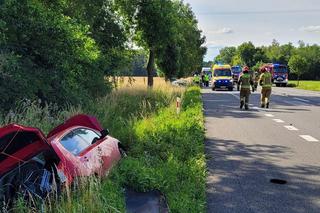 Wpadek na DK2 w pobliżu Zbuczyna
