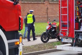Dramat podczas egzaminu na prawo jazdy w Słupsku. Motocyklista runął na ziemię