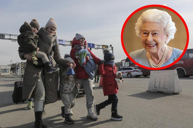 Królowa Elżbieta była bardzo hojna. Wsparła pomoc dla ukraińskich uchodźców