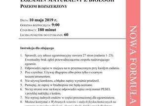 Matura 2019 z biologii [ARKUSZE CKE, ODPOWIEDZI]