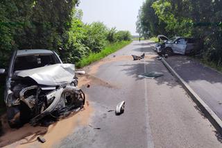 Wypadek na trasie Jonkowo-Olsztyn. Dwie osoby w szpitalu! Droga jest zablokowana [ZDJĘCIA]
