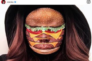 Pizza i burger na twarzy - Instagram tej dziewczyny jest niesamowity!