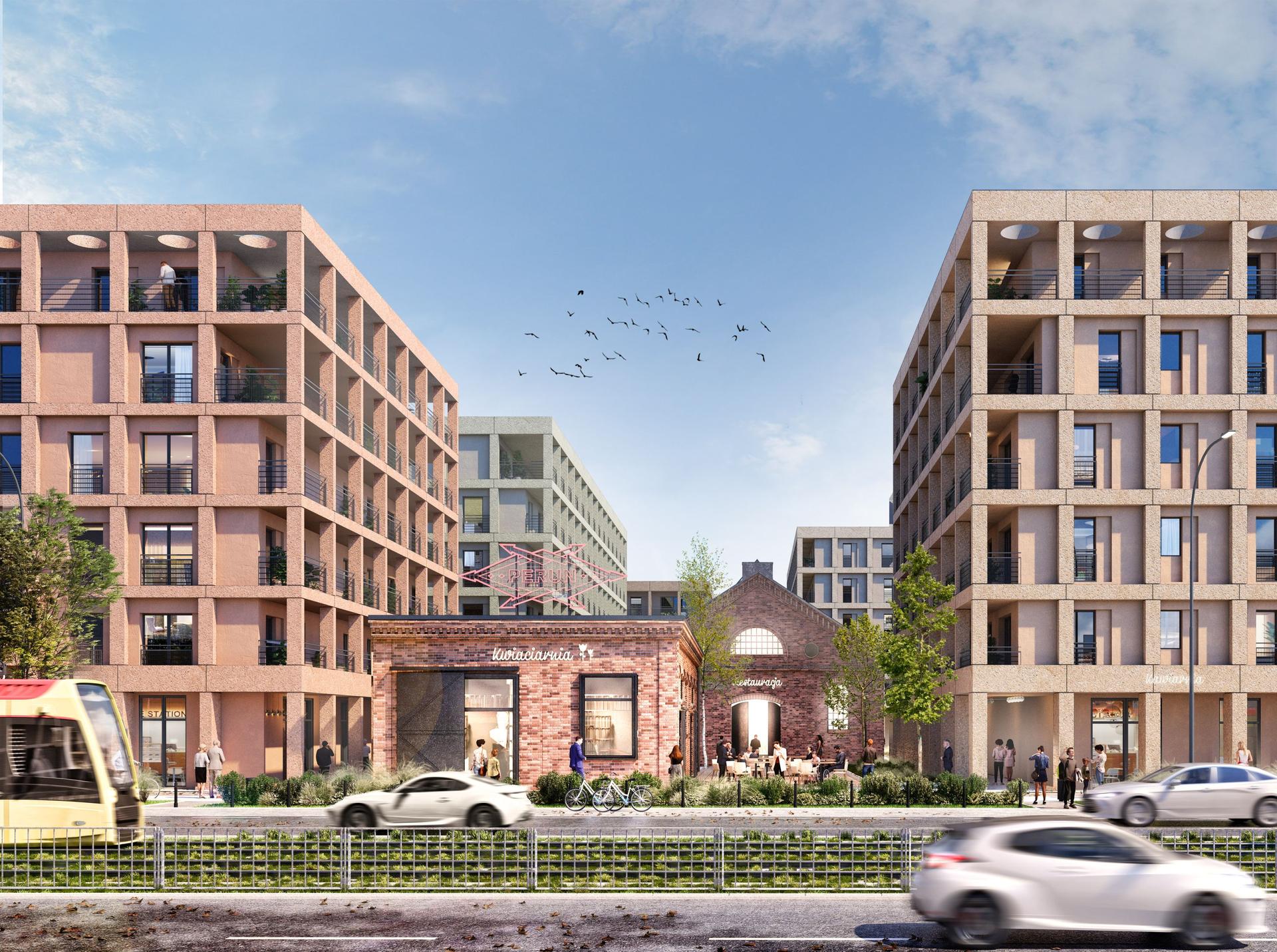 Projekt zagospodarowania fabryki Perun w Warszawie