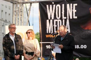Protest w obronie TVN w Warszawie