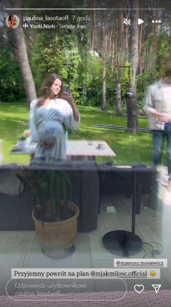 M jak miłość na planie. Kasia (Paulina Lasota), Mariusz (Mateusz Mosiewicz)