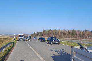 Utrudnienia na S17 w kierunku Lublina. Jeden pas ruchu jest zablokowany 