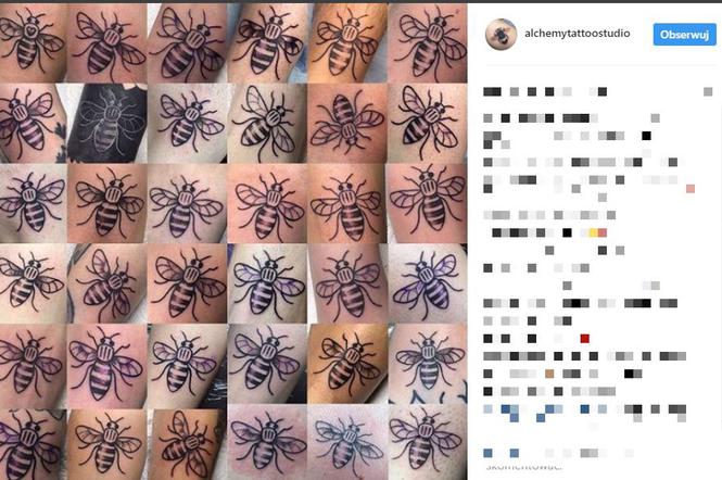 Brytyjczycy tatuują sobie pszczoły na rękach.