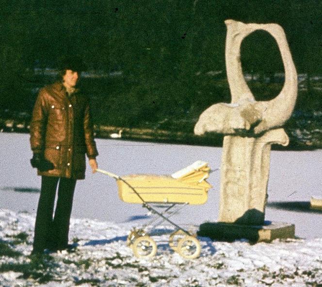 Poszukiwania rzeźby "Czaple" nad jeziorem Rusałka