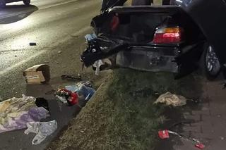 BMW wjechało w inny samochód. Kierowca zbiegł z miejsca zdarzenia!