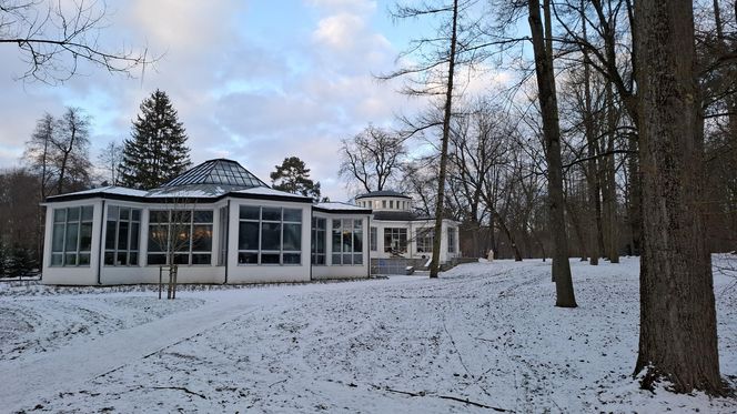 Nałęczów - Park Zdrojowy zimą