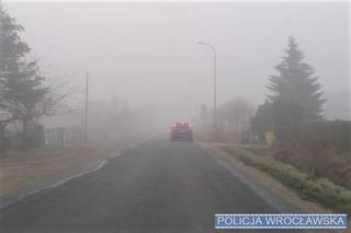 Gęsta mgła na Dolnym Śląsku