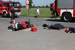 PAWEŁ ROZTRZASKAŁ SIĘ NA NOWYM MOTOCYKLU.
