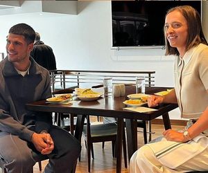 Iga Świątek i Carlos Alcaraz na lunchu