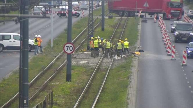 Budowa tunelu pod al. Włókniarzy w Łodzi