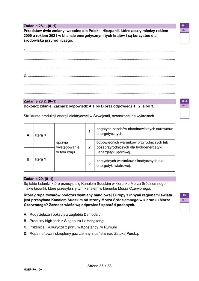 Matura 2025 geografia - odpowiedzi, arkusz CKE  15.05.2025 - Formuła 2023	