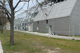 Rozbiórka hali Opery na Zamku