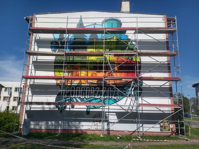  Toruński Podgórz nabiera koloru. Powstał tu pierwszy społeczny mural [AUDIO]