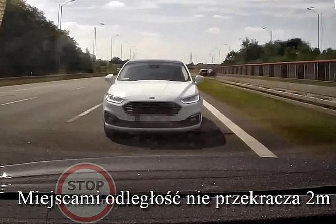 Autostrada A4. Drogowy szeryf filmuje własne wykroczenie