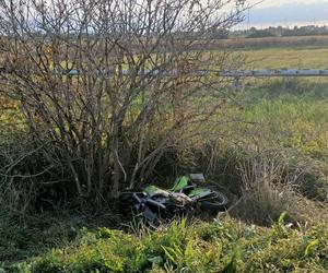 Jechał motocyklem i stracił panowanie nad kierownicą. Nie przeżył