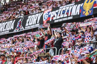 Kibice Górnika Zabrze na meczu z Lechią Gdańsk