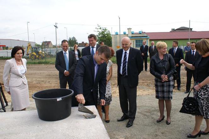 Uroczystość wmurowania kamienia węgielnego. Galeria Odrzańskie Ogrody