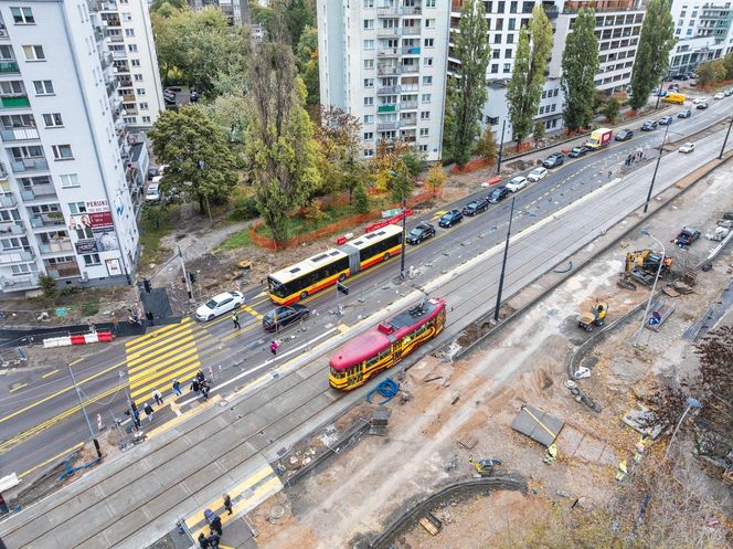 Przejazd tramwaju pomiarowego do Miasteczka Wilanów