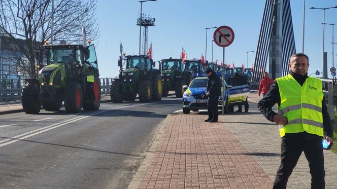 Protest rolników w Opolu w środę 19 marca 2025 roku