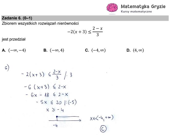 Matura rozwiązania