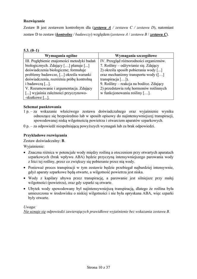 Matura 2019 z biologii [ARKUSZE CKE, ODPOWIEDZI]