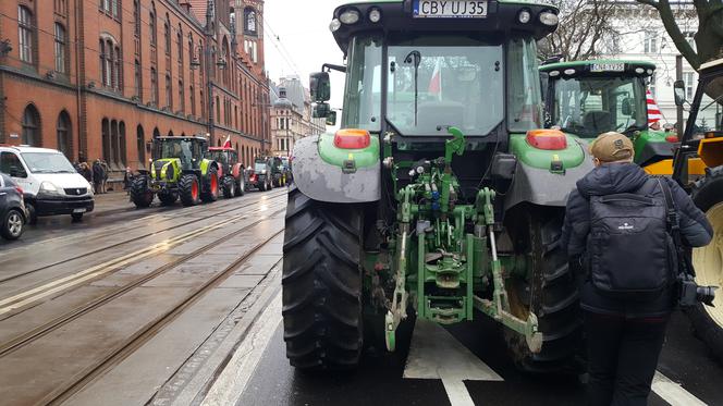 Protest rolników w Bydgoszczy