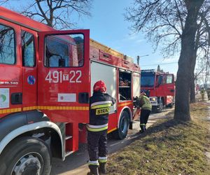 Pożar na osiedlu Bugaj w Starachowicach