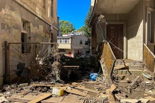 Lądek-Zdrój po przejściu fali powodziowej