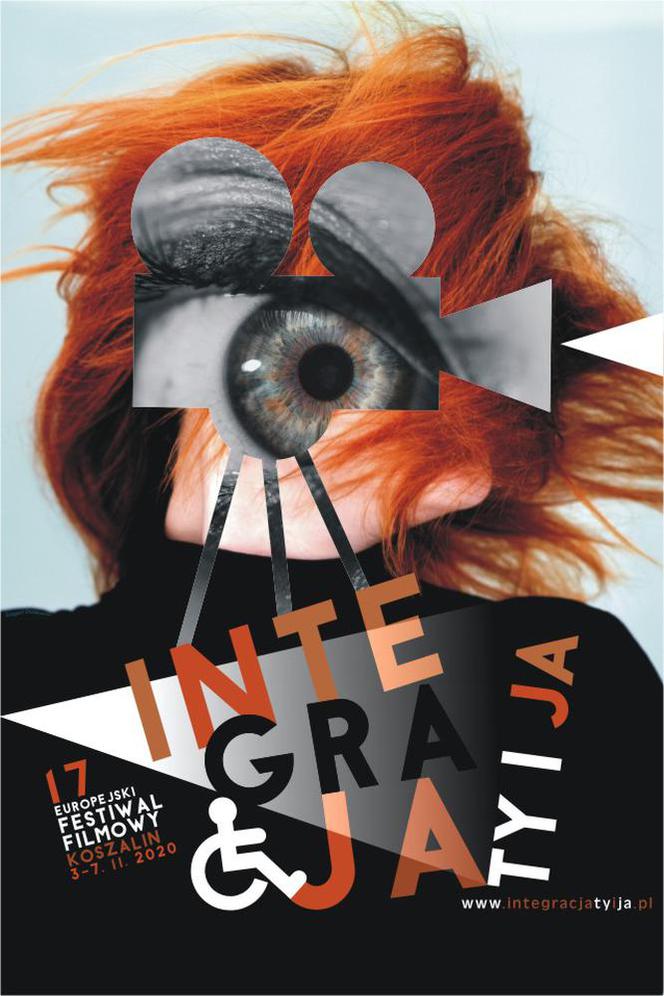 Jest plakat tegorocznego, 17. Europejskiego Festiwalu  Filmowego Integracja Ty i Ja w Koszalinie 