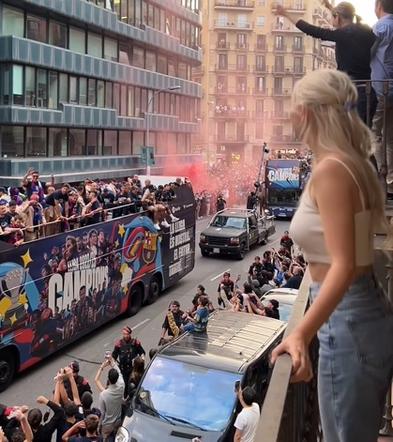 Seksbomba świętowała mistrzostwo Barcelony