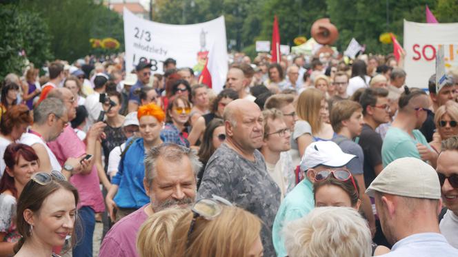 Protest przeciw przemocy w Białymstoku