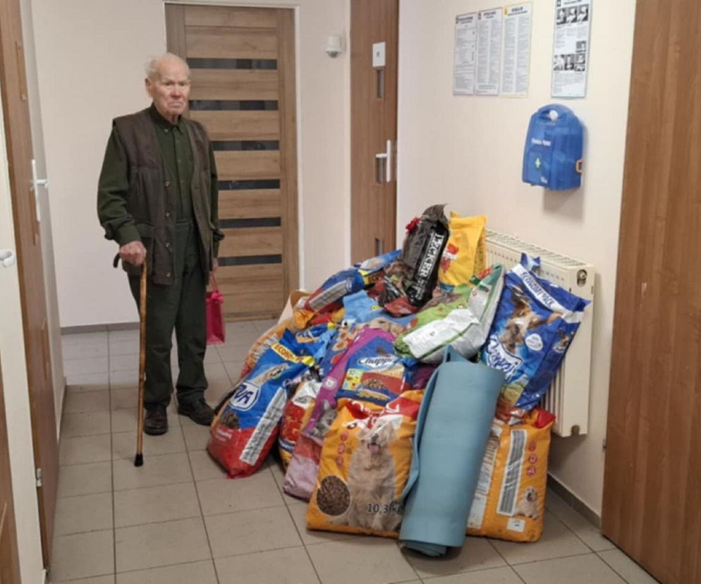 Sto lat dobroci! Pan Józef znów pomógł zwierzętom. Tak świętował swoje 100. urodziny