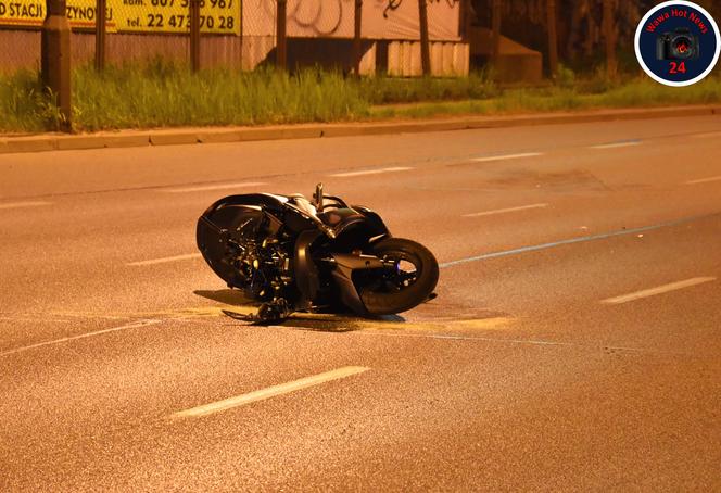 Śmiertelny wypadek na Radzymińskiej. Motocyklista nie miał szans na przeżycie