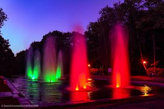 Park Planty przy fontannie pełen dzwięków. Koncert Muzyczny Białystok 