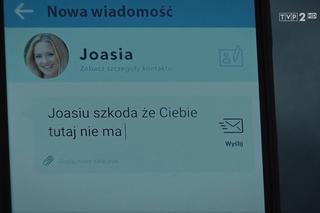 M jak miłość, odc. 1565: Joasia (Barbara Kurdej-Szatan) w sms Michała