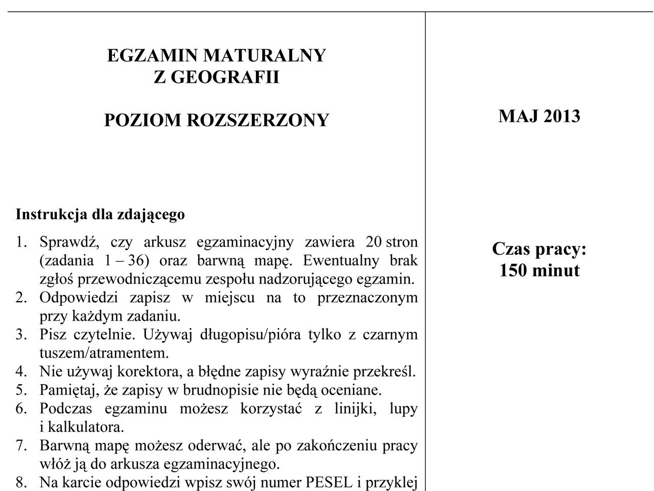 Geografia rozszerzona 1