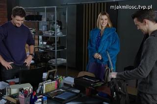 M jak miłość po wakacjach 2023. Marcin (Mikołaj Roznerski), Jakub (Krzysztof Kwiatkowski), Kama (Michalina Sosna)