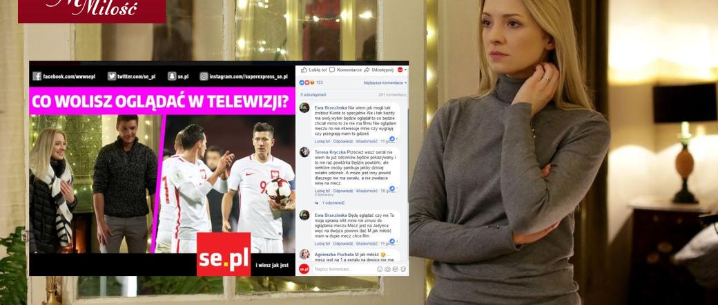 Bunt fanów M jak miłość! Przez mecz nie było emisji nowego odcinka. Mocne komentarze