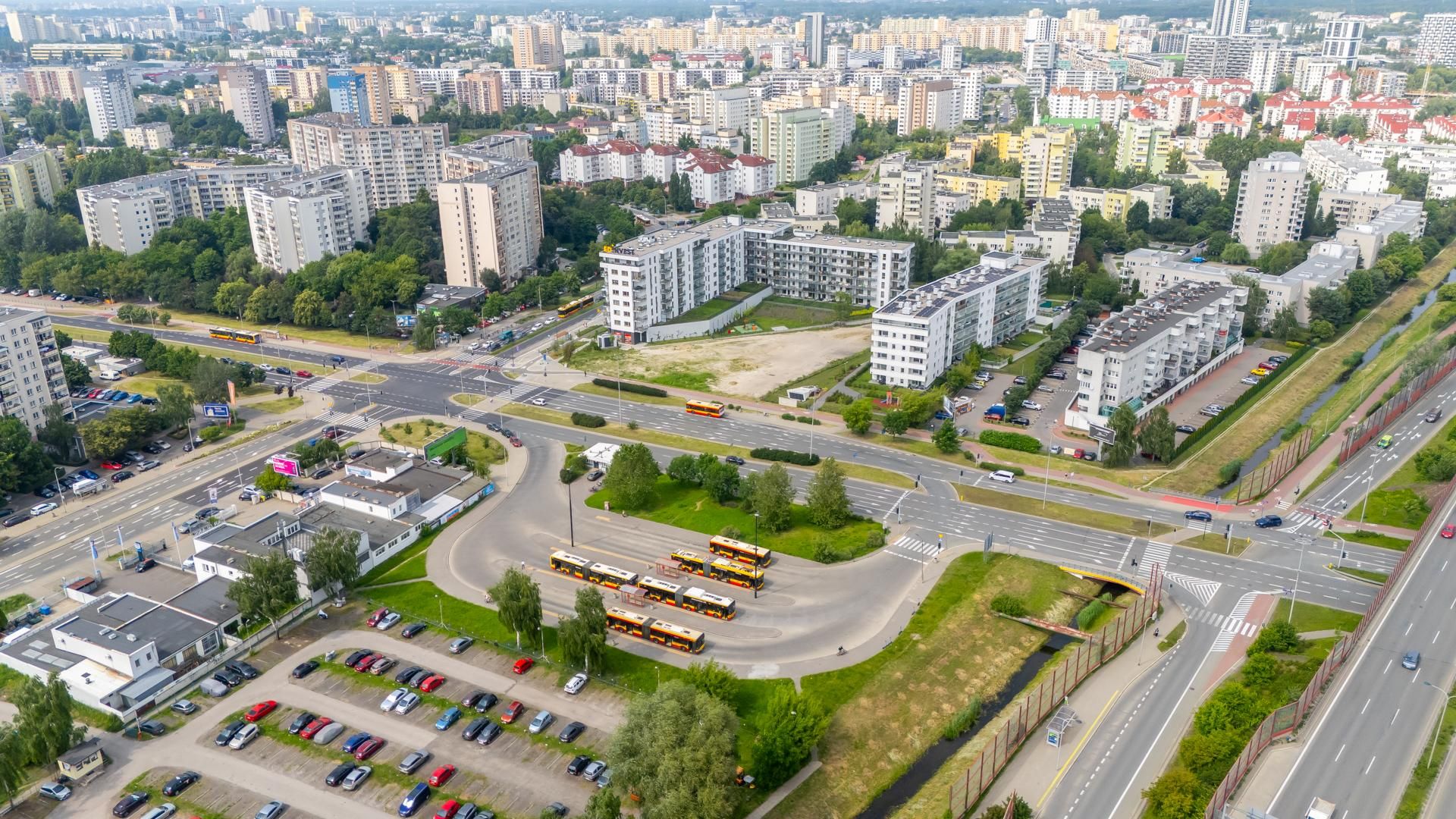 Pętla Gocław przed budową tramwaju