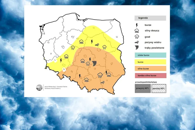 Trąby powietrzne, gradobicia i nawałnice. Ostre załamanie pogody