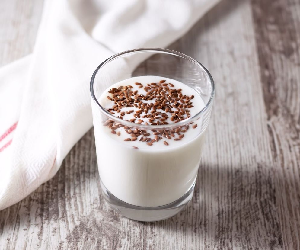 kefir z siemieniem lnianym