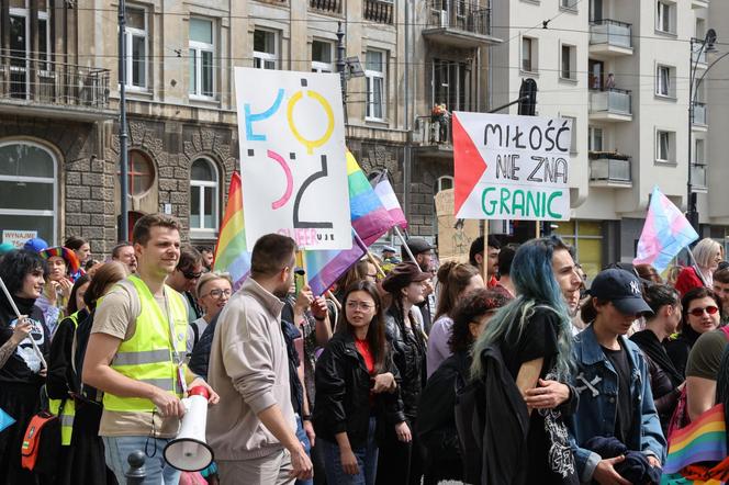 Minister ds. równości Katarzyna Kotula na Marszu Równości w Łodzi,