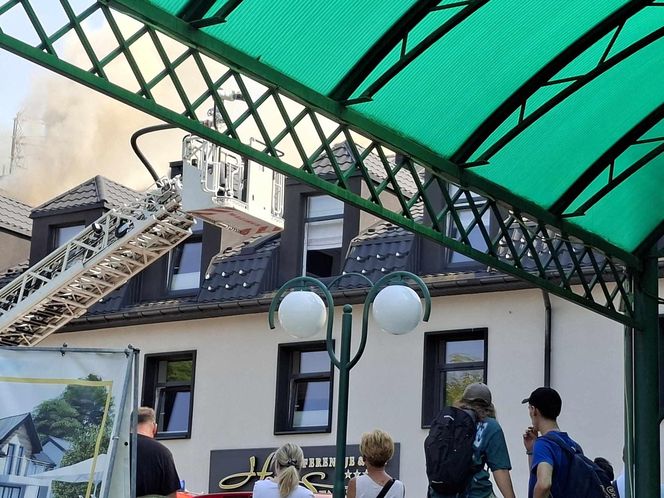 Pożar hotelu "Senator" w Starachowicach