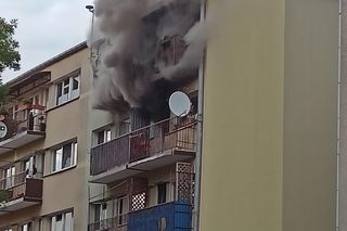 Pożar na Waryńskiego w Łodzi