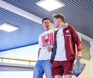 Robert Lewandowski na meczu Polska - Mołdawia