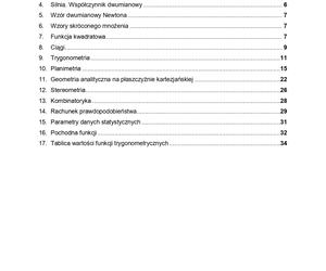 Karta wzorów matematyka matura 2023